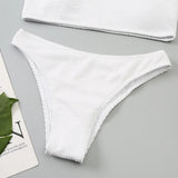 One Shoulder Bikinis 2026 Women Sexy Swimwear Female Brazilian Swimsuit Solid Beachwear Bathers Bathing Swimming Swim Suit