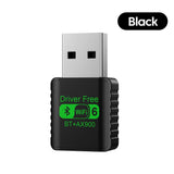 WiFi 6 AX900 Bluetooth 5.4 WiFi USB Adapter Wireless Network Card 2.4G&5GHz Wi-Fi Antenna For PC Driver Free USB WiFi Receiver
