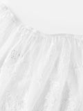 Women's Loose Fit Lace Shorts Summer Elastic Waist Wide Leg Shorts Lounge Beach Sexy See through Short Bottoms Solid Color