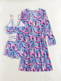 3 Pieces Sexy Print Bikini 2026 Women High Waist Swimsuit & Kimono Swimwear Female Lady Bathing Suit Swimming Summer Beachwear