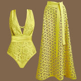 2026 High Quality One Piece Swimsuit Floral Ruffle Printed Push Up Women Bikini Set Swimwear Slimming Bathing Suit Beach Wear