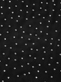 Women Sheer Rhinestones Tank Tops Mesh Sleeveless Shirt Aesthetic Beach Club Sexy Basic Vest Streetwear Summer