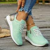 Plus Size 44 Platform Casual Sneakers for Women Lace Up Anti Slip Thick Sole Sport Shoes Woman 2026 Spring Zipper Walking Shoes