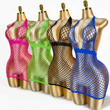 1PC Women Sexy Fishnet Beach Cover Up Hollow Out Bodycon Bodysuit See Through Summer Swimwear