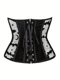 Royal corset body-shaping corset undergarment thin and breathable summer style with a cinched waist and plastic-boned mesh sexy