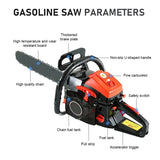 High Power 9800W Chainsaw 70cm Cutting Bar 2-Stroke Petrol Chain Saw Portable Handheld Tree Trimming Machine Wood Cutter
