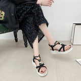 2026 New Women Summer Sandals Women Shoes Bohemia Beach Flat Casual Sandals Leisure Female Women Slip On Sandalias