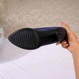 High Heels Shoes Women White Wedding Shoes Thick High Heels Fashion Party Pumps Footwear Black Red Big Size