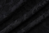 FDYOUI Spaghetti Strap See-through Mesh Dress Women Sleeveless Lace Patchwork Mini Party Dresses White Black Night Club Outfit