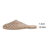 2025 New Women Fashion Slippers Summer Platform Shoes Soft PVC Slip-on Sandals Breathable Cut-out Ladies Beach Street Slides