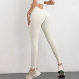 TRY TO BN Scrunch Leggings Back Butt V Yoga Pants Women Fitness Workout Gym Running High Waisted Trousers Jogging Active Tights