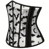 Royal corset body-shaping corset undergarment thin and breathable summer style with a cinched waist and plastic-boned mesh sexy