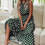 Women Dress Pullover Baggy Dot Print Vest Dress Long Dress for Women Clothing 2024 Summer Dresses Streetwear
