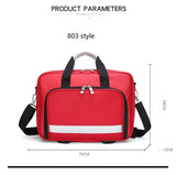 Large Capacity Outdoor First Aid Kit with Reflective Strips Portable Storage Bag Multiple Carrying Options for Emergency First