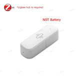 Tuya Zigbee Vibration Sensor Shock Detector Smart Home Security Alarm Detection For Door Window Safe Optional Battery Powered