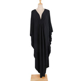 Greek Goddess Long Dress Batwing Sleeve Tunic Beach Cover Up Cover-ups Beach Dress Beach Wear Beachwear Kaftan Maxi Dress V4427
