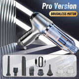 95000PA Car Vacuum Cleaner  Wireless Powerful Cleaning Machine Auto Robot Car Accessories Home Appliance Strong Suction As Gift