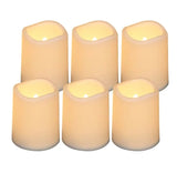 Flameless Cylindrical LED Candle Light, Waterproof Remote Control Battery Operated Night Lamp, Home Decoration