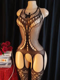 Adult Crotchless Lingerie Women Erotic Crossover Breastless Underwear Set  Sexy Bodystocking BDSM Fishnet Bondage Set GamesToy