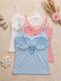1Pcs Women Padded Camisole Tank Top Solid Basic Sport Sleeveless Vest Comfort Daily Ladies Wireless Bralette