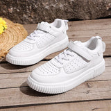 Plus Size 43 Breathable Platform Sneakers Women White Lace Up Thick Bottom Vulcanized Shoes Woman Hook Loop Non Slip Sport Shoes
