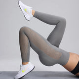 Breathable Women Sports Leggings Gym Yoga Fitness Overalls Yoga Legging High-Waisted Pants Sporty Seamless Trousers Clothing Hot