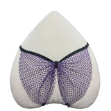 Rhinestone Sex Underwear Fishnet Crotchless Open T Pants Couple Panties Lace Women G String Hot Erotic Briefs Thong Intimates