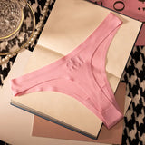 Ice Silk Leopard Women Panties Sexy G String Thong Seamless Underwear T Back Candy Color Girls Briefs Underpants Plus Size M-XXL