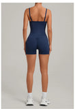 Outdoor Backless Yoga One Piece Suit Women Multiple Wearing Methods Sleeveless Slim Fit Pocket Stretch Sports Fitness Jumpsuit
