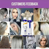 Color Fixing Hair Dye Shampoo to Cover Gray Hair Fade Yellow After Bleach Hair Shampoo Non-irritating Purple Shampoo for Blonde
