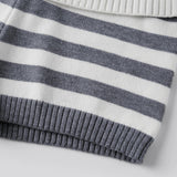 Women Spring Summer Striped Knit Shorts Slim Fold Over Low Rise Mini Shorts for Daily Office Party Club