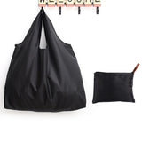 BIG Eco-Friendly Folding Shopping Bag Reusable Portable Shoulder Handbag for Travel Grocery Fashion Pocket Tote