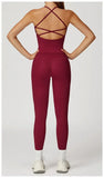 2-Piece Women's Fashion Yoga Set Beautiful Back Slimming Naked Comfort Set Outdoor Sports Running Fitness Leisure Set