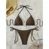 Sexy Micro Bikini Women Two-Piece Swimsuit Triangle Swimwear Woman 2026 Bathing Suit Solid Color Bikinis Sets String Beach Wear