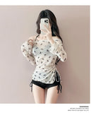 New Swimsuit Women's Split Three Piece Set Covers The Belly and Looks Slimmer, Gathers Small Breasts, Ins Style Hot Spring Bath