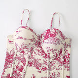 2026 New Arrival Push Up Women Bikini Set Floral Printed Ruffle Bikinis Strappy Bandage Swimwear Brazilian Biquini Bathing Suit