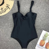 Sexy Underwired Bra Cup One Piece Swimsuit Women Swimwear Female Monokini Push Up Bather Bathing Suit Swim Wear Sexy Bodysuit