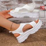 Summer Hollow Out Platform Sandals Women Fashion Open Toe Arch Support Sandal Woman Thick Bottom High Heel Sports Sandals Female
