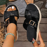 2026 Fashion  New Hot Women Slippers Comfort Wedge Shoes Ladies Platform Sandals Casual Slippers