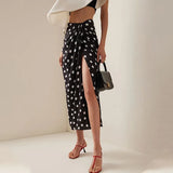 Women's Polka-Dot One Piece Swimsuit with Skirt 2025 Sexy Monkini Trendy Swimwear for Summer Beach Lovers Bathing Suit