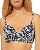 Bleu Rod Beattie Stretch UV Protection Shirred Adjustable Swimsuit Top, 38D