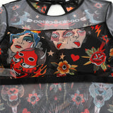 S - XXL Printed Long Sleeve With Sarong One Piece Swimsuit Women Swimwear Female Flowers Padded Bather Bathing Suit Swim V7181