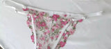 French Floral Bra Set Women | Sweet Sexy Sheer Mesh Lace, Transparent Underwear Set | Practical & Feminine MOYISU Sexy Panty Set