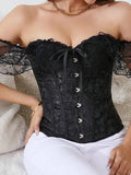 Lace Strap Court Style Shaping Top Tummy Control Waist Cincher Outerwear Trendy Shaping Slimming Tight Fishbone Underwear AYPC