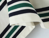 Foridol Burgundy Striped Casual Women T-shirt Summer Loose Polo Shirts Buttons New Female Tops Blouse White Tops Spring Shirt