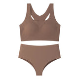 Women's Underwear Sexy Seamless Bra and Panty Set Wire Free Brassieres Female Womens Lingerie Underwear & Sleepwears