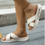 CasualSlippers  Women's 2026 Summer Platform Wedge Slippers  Women's Shoes Roman Style