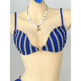 4PCS Striped With Long Sleeve Pants Bikini Female Swimsuit Women Swimwear Bather Bathing Suit Swim Four-pieces Bikini set K8072
