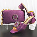 doershow Women Shoes and Bags To Match Set Italy Party Pumps Italian Matching Shoe and Bag Set for Party shoes! HE1-1