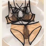 Ultra-thin Sexy Lace Hazy Attractive Comfortable Soft Steel Ring on The Support To Prevent Sagging Cross Beautiful Back Change